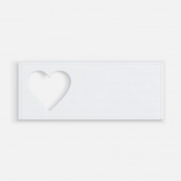 White PVC label with a 