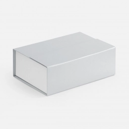 Bicolor Case box, white with gray.