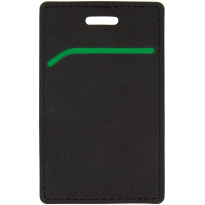 
                                            Чехол для пропуска Multimo, черный с зеленым
                                            