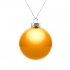 Christmas tree ball Finery Gloss, 8 cm, glossy orange