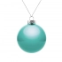 Christmas tree ball Finery Gloss, 8 cm, glossy turquoise.