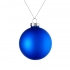Christmas tree ornament Finery Matt, 8 cm, matte blue.