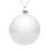 Елочный шар Finery Gloss, 10 см, глянцевый белый