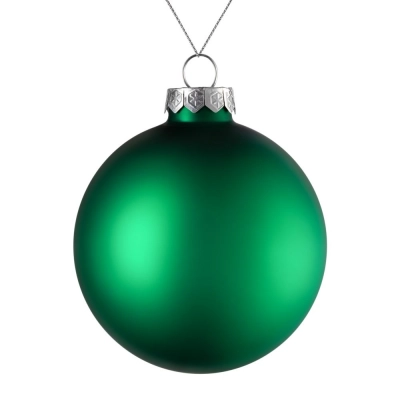 
                                            Christmas tree ornament Finery Matt, 10 cm, matte green.
                                            