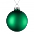 Christmas tree ornament Finery Matt, 10 cm, matte green.