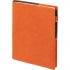 A daily planner in a Brave Book super cover, undated, orange.