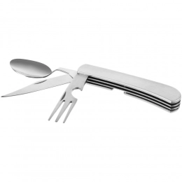 Campsite Fold stainless steel folding cutlery.