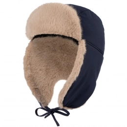 Dark blue Wasa ushanka.