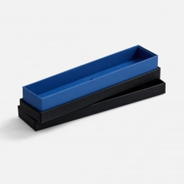 Nastro case for 1 pen, black with blue.