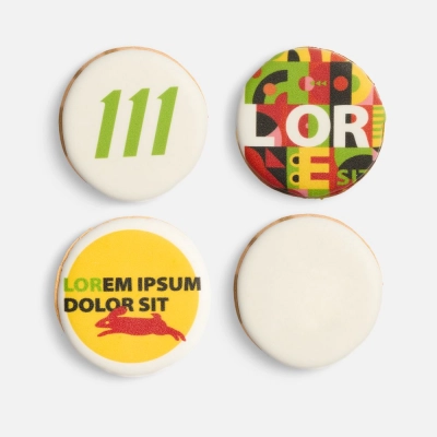 
                                            BrandBite cookies with custom printing.
                                            