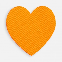 Fabric sticker Lunga Cor, M, neon orange
