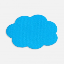 Fabric sticker Lunga Calum, L, blue