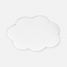 Fabric sticker Lunga Calum, L, white