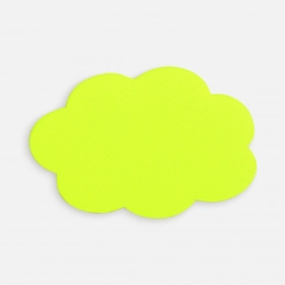 Fabric sticker Lunga Calum, L, neon yellow