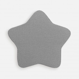 Fabric sticker Lunga Bial, M, grey.