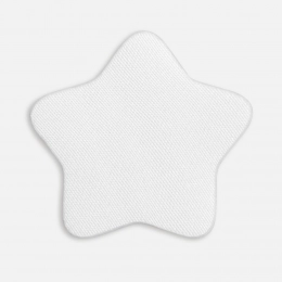 Fabric sticker Lunga Bial, M, white