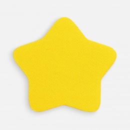 Fabric sticker Lunga Bial, M, yellow