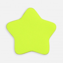 Fabric sticker Lunga Bial, M, neon yellow