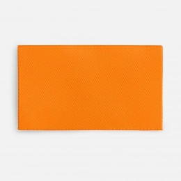 Fabric label Epsilon, M, neon orange.