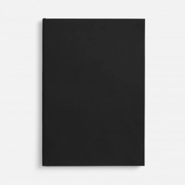 Flat Light undated black daily planner.