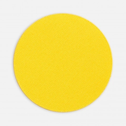 Fabric sticker Lunga Round, M, yellow