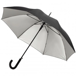 Silverine black folding umbrella.
