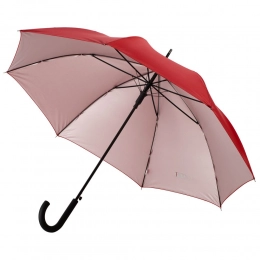 Silverine red folding umbrella.