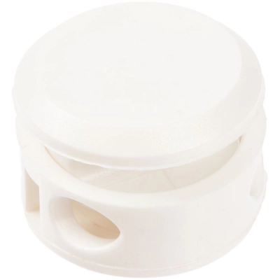
                                                Double cord lock for BrÐ¾gy, white
                                                