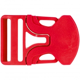 One-sided Triden buckle, red.
