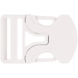 One-sided Triden buckle, white.
