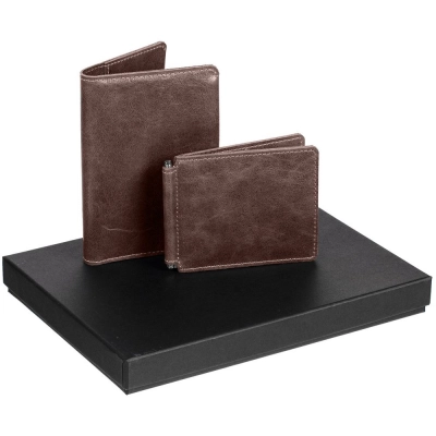 
                                                Apache Billfold Set, Dark Brown
                                                