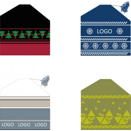 Custom-made Cockerel beanie, made of semi-wool.