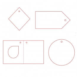 Этикетка бумажная на заказ Paper, M