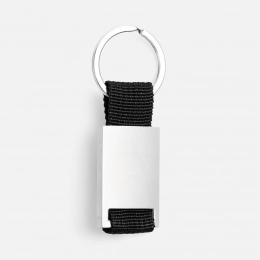 Брелок Inlet с тканевой вставкой, черный