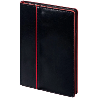
                                            Alanis undated black diary with red trim.
                                            