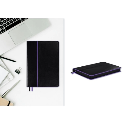 
                                                Alanis undated black diary with purple.
                                                