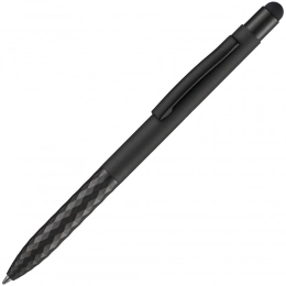 Ballpoint pen with stylus Digit Soft Touch, black