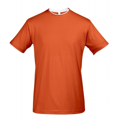 
                                                Men's T-shirt with contrasting trim Madison 170, orange/white
                                                
