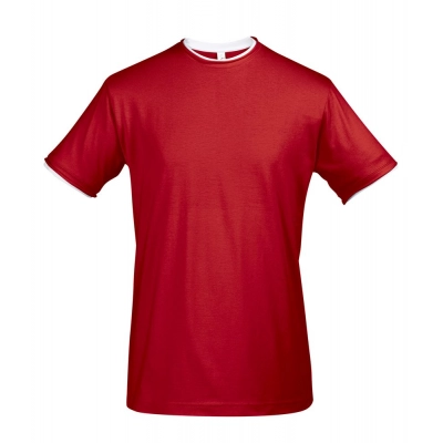 
                                                Men's T-shirt with contrasting trim Madison 170, red/white
                                                