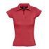 Women's polo shirt without buttons Pretty 220, red