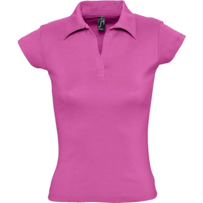 
                                                Women's polo shirt without buttons Pretty 220, bright pink
                                                