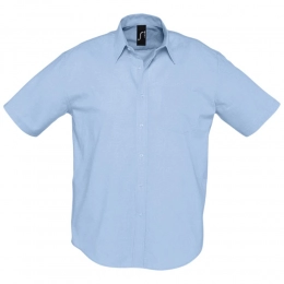 Men's short-sleeved shirt Brisbane, blue.
