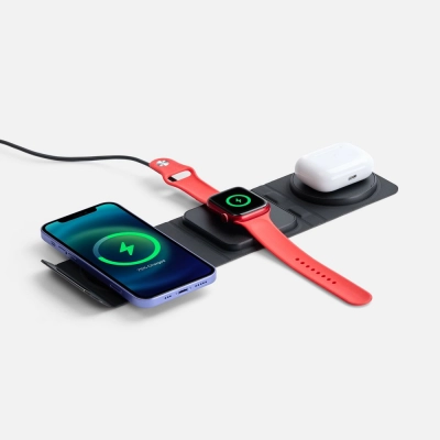 
                                                triFlex Light foldable wireless charging station, black
                                                