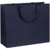 Manilla L blue paper bag.