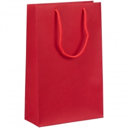 Paper bag Porta S, vertical, red.