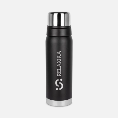 
                                                Thermos Relaxika 750 with sticker pack, black.
                                                