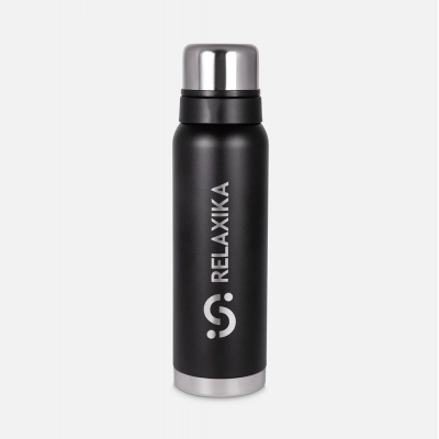 
                                                Thermos Relaxika 1000 with sticker pack, black.
                                                