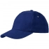 Standard baseball cap, bright blue