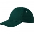 Standard baseball cap, dark green