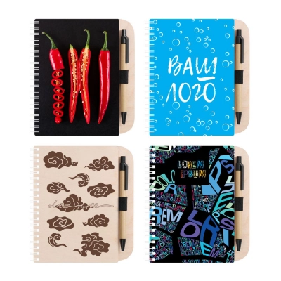 
                                            Блокнот на пружине Woodpad на заказ
                                            